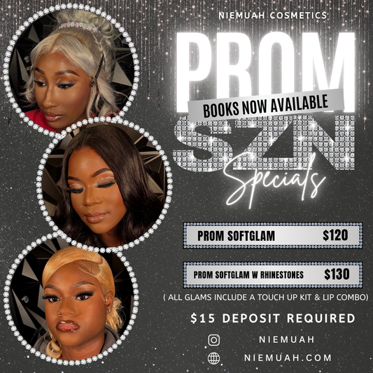 Prom Softglam $120 Add on Rhinestones $130